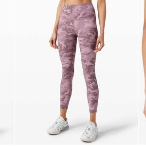 lululemon athletica Pink Camo Leggings